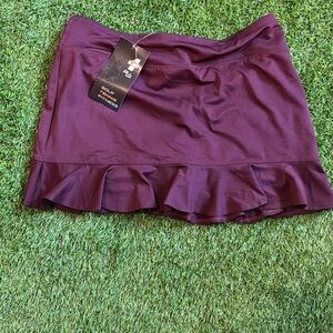 All By Jofit Wave Knit Tennis Skort Raisin